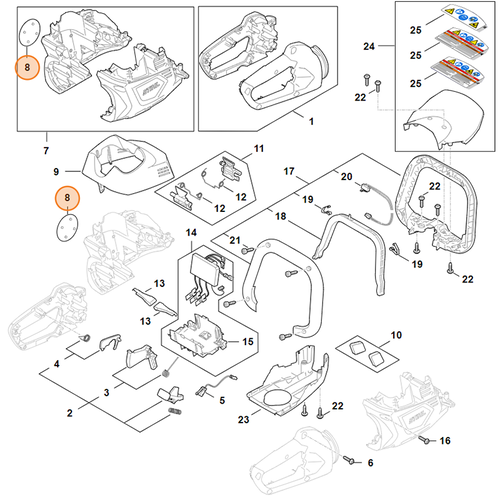 STIHL Typeplaatje HSA 100 voor HSA 100 - HA07 967 1500 STIHL STIHL Typeplaatje HSA 100 voor HSA 100 - HA07 967 1500
