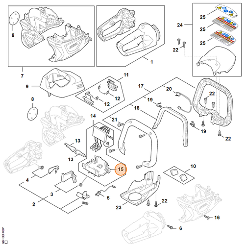 STIHL Contactplaat voor HSA 100 - HA07 404 0800 STIHL STIHL Contactplaat voor HSA 100 - HA07 404 0800
