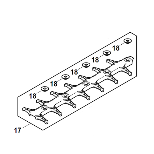 STIHL Knipbeveiliging voor HSA 100 - HA07 740 9500 STIHL STIHL Knipbeveiliging voor HSA 100 - HA07 740 9500