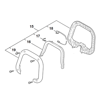 STIHL Beugelhandgreep voor HSA 60 - HA06 790 1200 STIHL Beugelhandgreep voor HSA 60 - HA06 790 1200