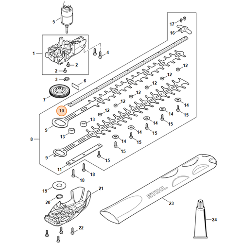 STIHL STIHL Geleider voor HSA 50 - 4521 713 6702