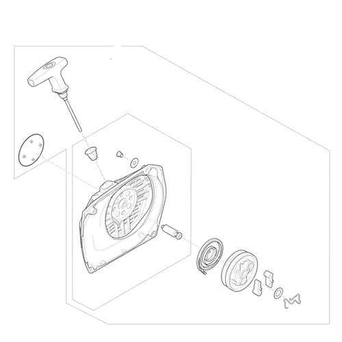 STIHL Ventilatorhuis met startmechanisme - 1124 080 2102 STIHL STIHL Ventilatorhuis met startmechanisme - 1124 080 2102