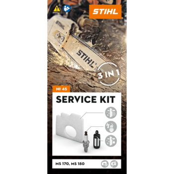 STIHL Service kit 45 voor MS 170 en MS 180 (met STIHL 2-MIX-motor) STIHL Service kit 45 voor MS 170 en MS 180 (met STIHL 2-MIX-motor)