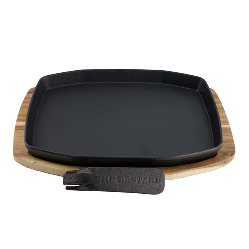 The Bastard Sizzling Plate & Holder Cast Iron - 24x32 cm The Bastard The Bastard Sizzling Plate & Holder Cast Iron - 24x32 cm