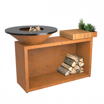 OFYR Island Corten 85 - Teak Hout OFYR Island Corten 85 - Teak Hout