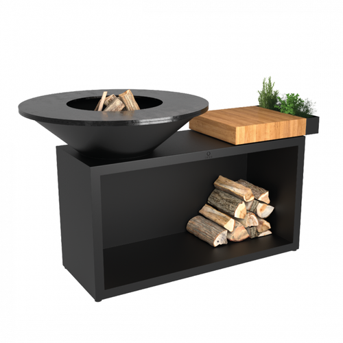 OFYR OFYR Island+ Black 100 - Teak Hout