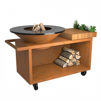 OFYR Island Corten 100 PRO - Teak Hout OFYR Island Corten 100 PRO - Teak Hout
