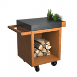 OFYR Mise en Place Table Corten 65 PRO - Donker Grijs Keramiek OFYR OFYR Mise en Place Table Corten 65 PRO - Donker Grijs Keramiek