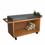 OFYR Mise en Place Table Corten 135 PRO - Donker Grijs Keramiek OFYR OFYR Mise en Place Table Corten 135 PRO - Donker Grijs Keramiek