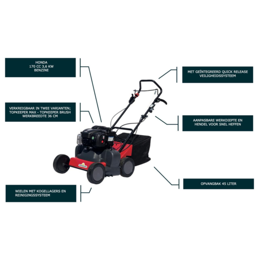 Prontec Topkeeper MAX benzine kunstgrasreiniger Prontec Prontec Topkeeper MAX benzine kunstgrasreiniger