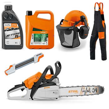 STIHL MS 182 benzine kettingzaag starters set STIHL MS 182 benzine kettingzaag starters set