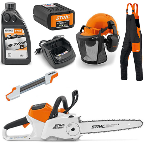 STIHL MSA 200 C-B accu kettingzaag starters set STIHL STIHL MSA 200 C-B accu kettingzaag starters set