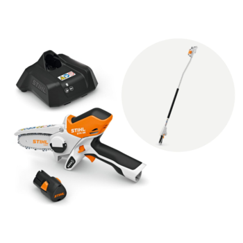 STIHL GTA 26 accu snoeizaag set + verlengsteel STIHL GTA 26 accu snoeizaag set + verlengsteel