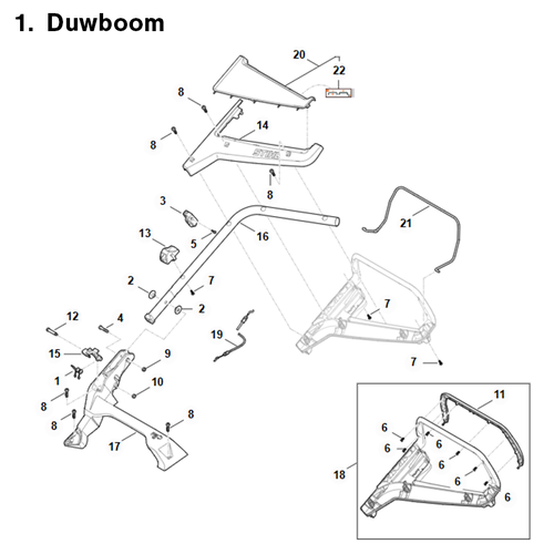 STIHL RM 443.3 - onderdeeltekening STIHL STIHL RM 443.3 - onderdeeltekening