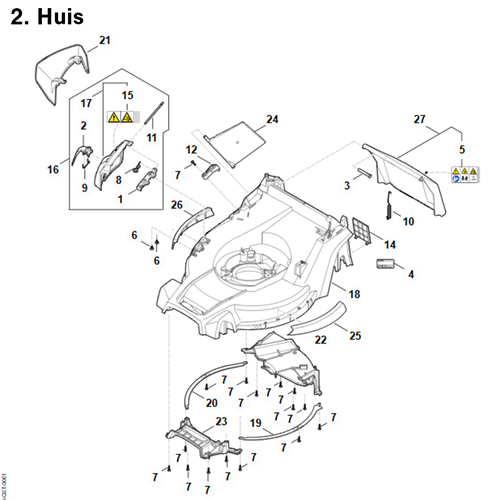 STIHL RM 443.3 V - onderdeeltekening STIHL STIHL RM 443.3 V - onderdeeltekening