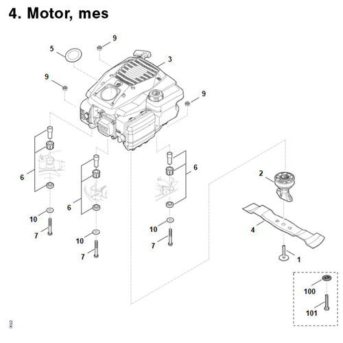 STIHL RM 443.3 V - onderdeeltekening STIHL STIHL RM 443.3 V - onderdeeltekening