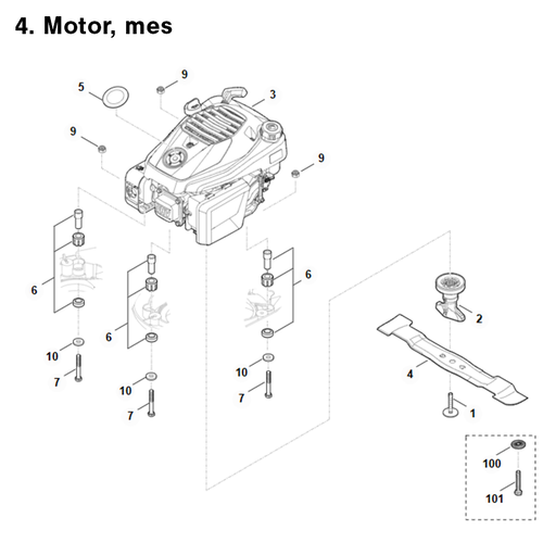 STIHL RM 448.3 T - onderdeeltekening STIHL STIHL RM 448.3 T - onderdeeltekening