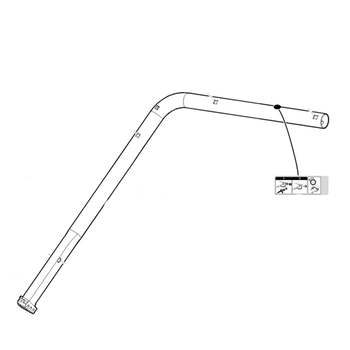 STIHL Onderstuk duwstang - 6364 780 2890 STIHL Onderstuk duwstang - 6364 780 2890