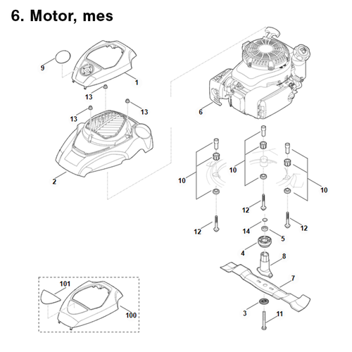 STIHL RM 650 V - onderdeeltekening STIHL STIHL RM 650 V - onderdeeltekening
