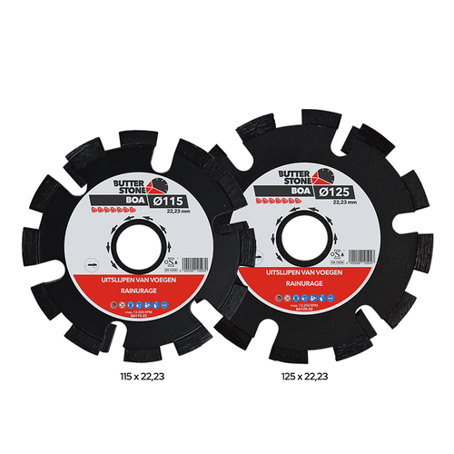 Butterstone Diamantzaagblad BOA, Ø125 asgat 22,23 mm Butterstone Butterstone Diamantzaagblad BOA, Ø125 asgat 22,23 mm