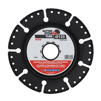 Butterstone Diamantzaagblad TUBE, Ø125 asgat M14 Butterstone Diamantzaagblad TUBE, Ø125 asgat M14