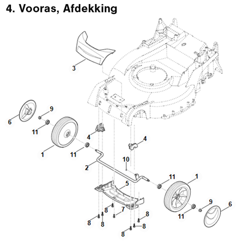 STIHL RM 650.1 VE - onderdeeltekening STIHL STIHL RM 650.1 VE - onderdeeltekening