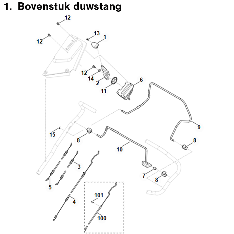 STIHL RM 655 V - onderdeeltekening - Detuinmachineshop B.V.