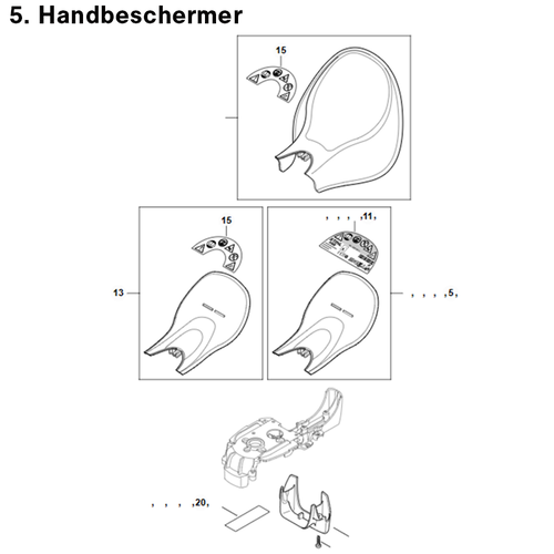 STIHL HSE 71 - onderdeeltekening STIHL STIHL HSE 71 - onderdeeltekening