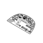 STIHL Typeplaatje HSE 81 - 4812 967 1809 STIHL STIHL Typeplaatje HSE 81 - 4812 967 1809