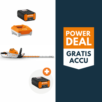 STIHL HSA 100 accu heggenschaar actieset met 2x AP 200 S accu en 1x AL 301 lader