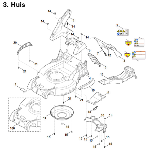 STIHL RM 655.1 VS - onderdeeltekening STIHL STIHL RM 655.1 VS - onderdeeltekening