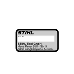 STIHL STIHL Typeplaatje RM 655.0 YS - 6374 967 1830