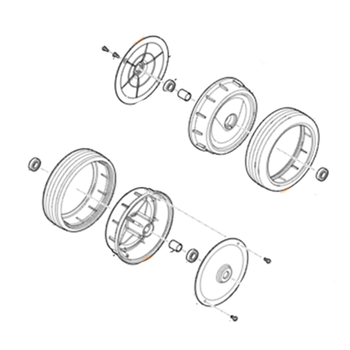 STIHL Wiel compl. - 6378 700 0416 STIHL Wiel compl. - 6378 700 0416
