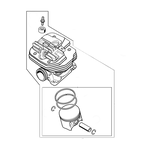 STIHL STIHL Cilinder m. zuiger Ø 56 mm - 1144 020 1202