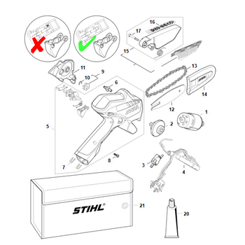 STIHL GTA 26 (Machine nr. 929771305) - onderdelen STIHL GTA 26 (Machine nr. 929771305) - onderdelen