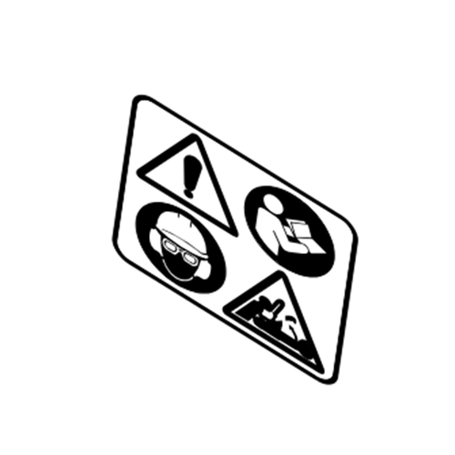 STIHL STIHL Waarschuwingssticker - 0000 967 7396