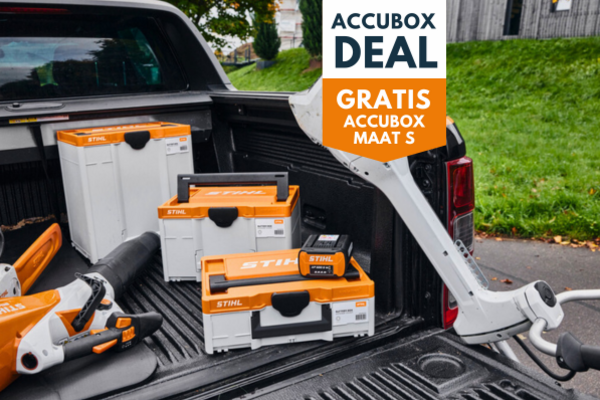Accubox Deal: Actiesets met gratis STIHL accubox