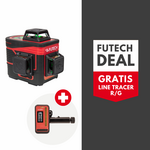 FUTECH FUTECH MC3D Compact kruislijnlaser actieset incl. line tracer - Groen