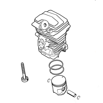 STIHL Cilinder m. zuiger Ø 41,5 mm - 1143 020 1201