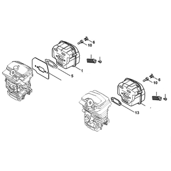 STIHL MS 231 Uitlaatdemper - onderdelen