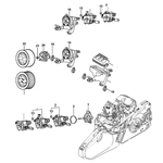 STIHL STIHL MS 231 Carburateurdrager, Luchtfilter - onderdelen