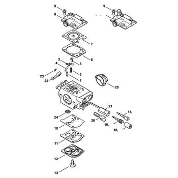 STIHL MS 231 Carburateur WTF-2, WTF-4, WTF-8, WTF-9 (54.2013) - onderdelen