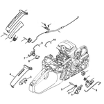 STIHL STIHL MS 231 Gasklepmechanisme - onderdelen