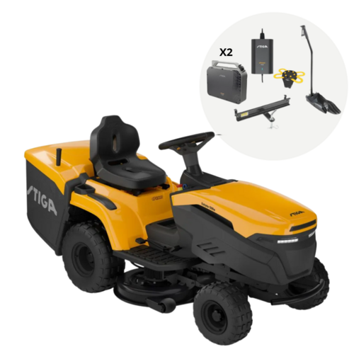 STIGA STIGA Estate 384e accu zitmaaier - Met 2x 40 Ah accu