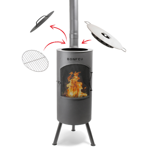 BonFeu BonFeu BonTino LP Tuinhaard - Zwart