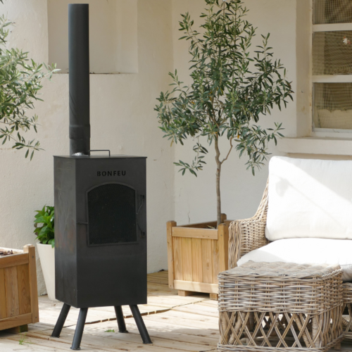 BonFeu BonFeu BonCarré Tuinhaard - Zwart