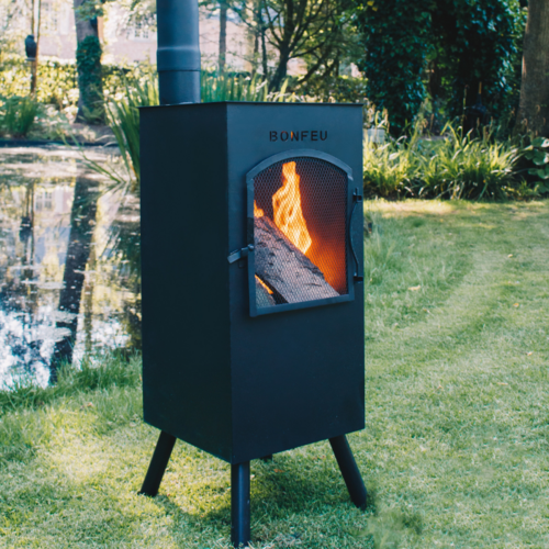BonFeu BonFeu BonCarré Tuinhaard - Zwart