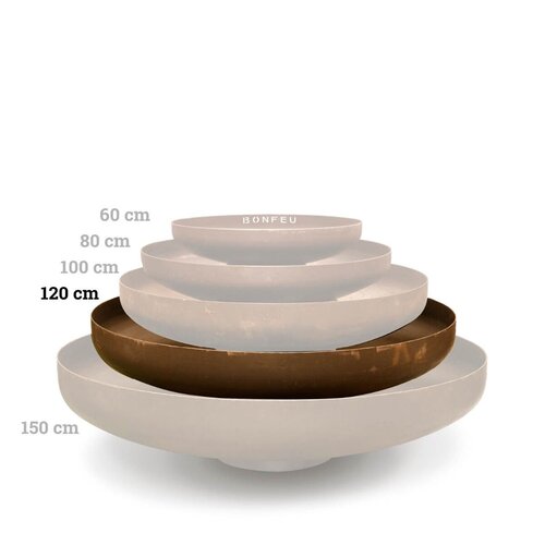 BonFeu BonFeu BonBowl 120 Vuurschaal - Roest