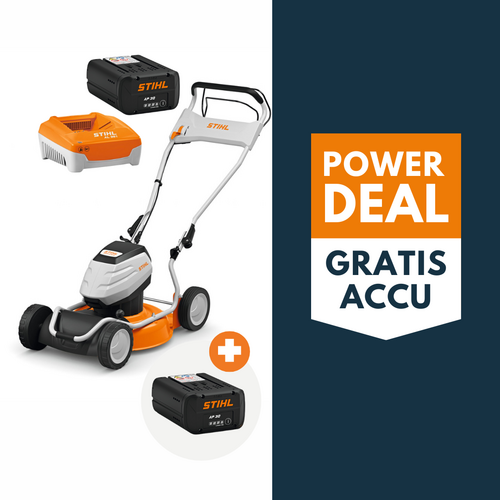 STIHL STIHL RMA 2 RPV accu grasmaaier actieset met 2x AP 30 accu en 1x AL 301 lader
