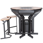 Boretti Boretti Focolare Houtskoolbarbecue/tuintafel